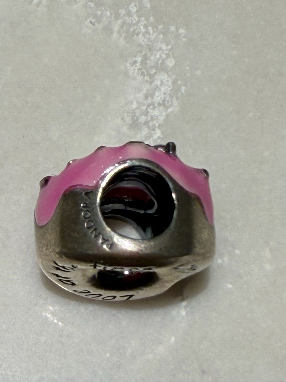Pandora Sparkling Sprinkled Donut Charm - Picture 9 of 9